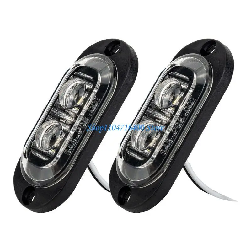

y1gd 12V / 24V LED Side Marker Lights Car External Lights Warning Tail Light Lamps
