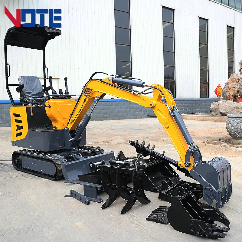 Imagem -02 - Multifuncional Hidráulica Compact Bagger Crawler Small Digger Machine 1000kg Personalizado