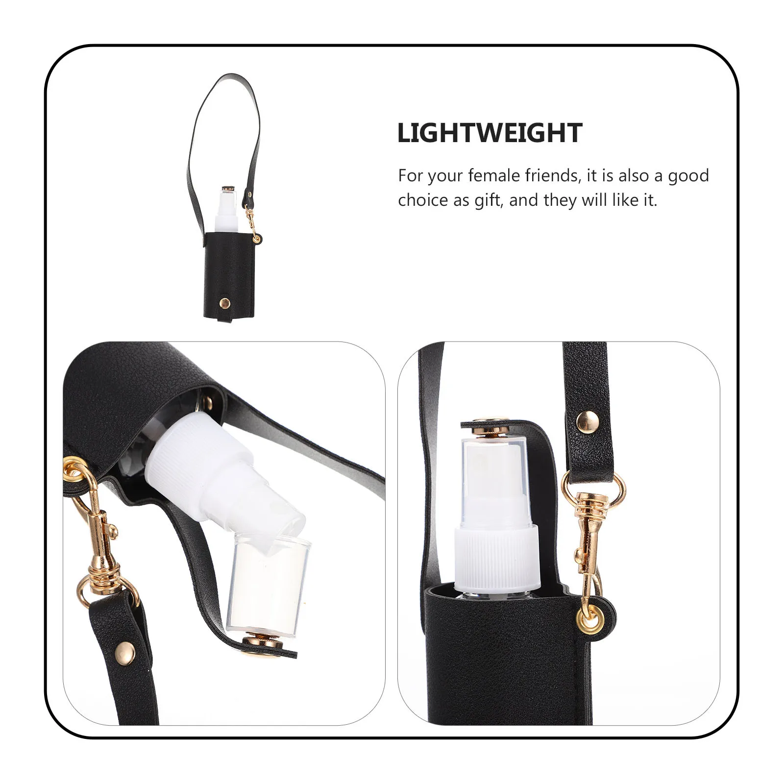 Handige hangende lotionfles PU-hoesontwerp Gemakkelijk te vullen en te dragen Ideaal voor vriendinnen als cadeau Handhouder voor rugzak