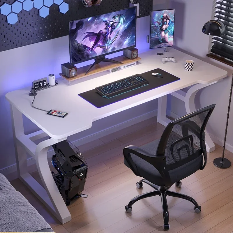 Carbon Fiber Computer Desktop Desk Bedroom Writing Office Table Simple Gaming Electronic Sports Table and Chair Combination