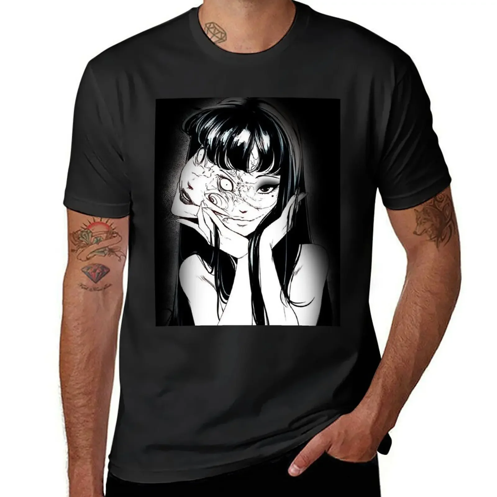 

Beautiful Tomie T-Shirt summer 2025 anime figures cute clothes clothes T-shirts for men cotton