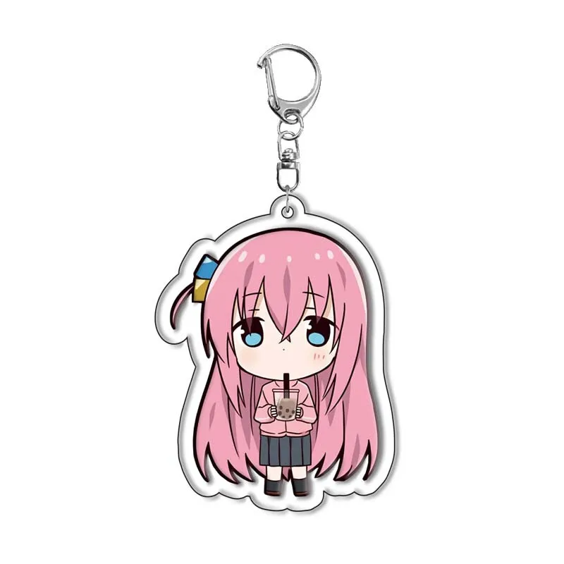 بوتشي ذا روك! أنيمي الكرتون يامادا ريو غوتوه هيتوري شخصيات سلسلة مفاتيح مصنوعة من الأكريليك اكسسوارات Kawaii لطيف سيارة قلادة لعبة سحرية #6