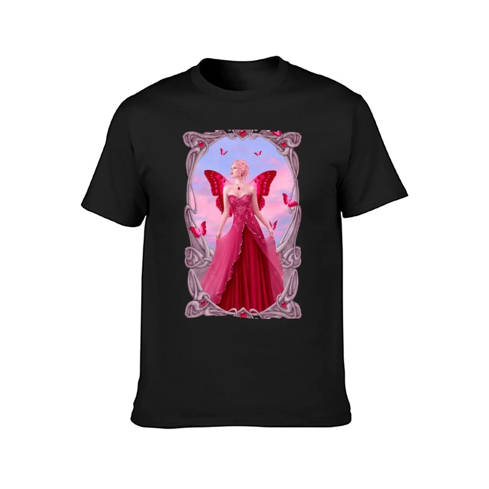 Ruby Birthstone Fairy T-Shirt plain hippie clothes mens t shirt graphic