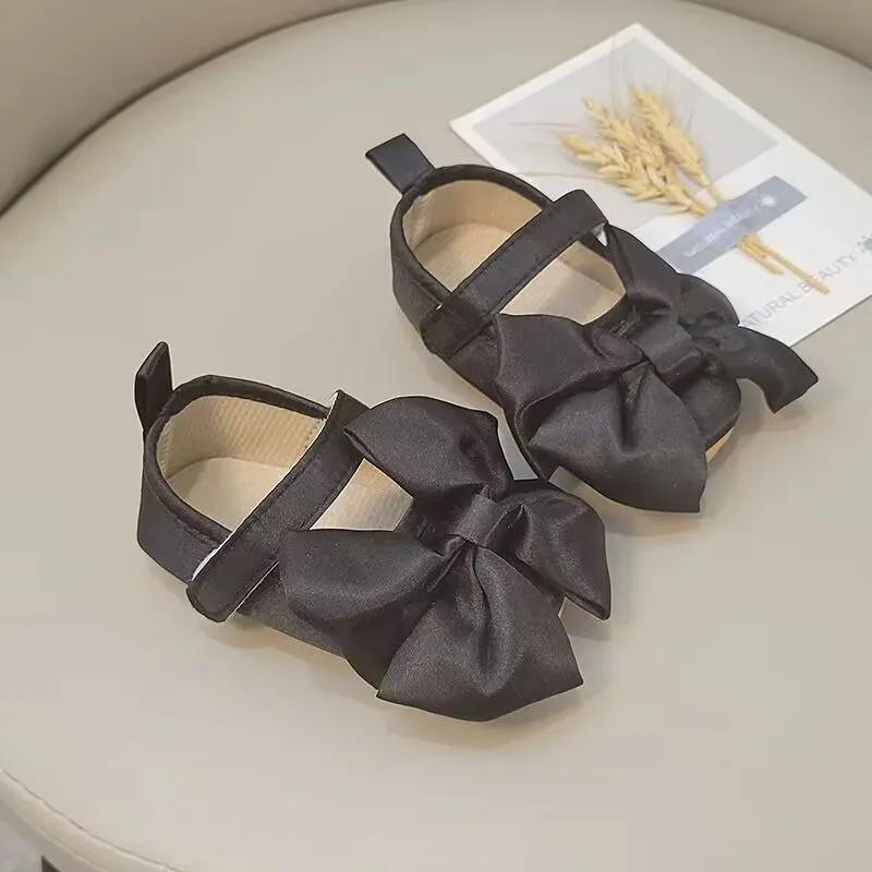 أحذية ماري جين مناسبة للربيع والخريف من القماش الناعم للفتيات الصغيرات من عمر 0 إلى 3 أشهر، تتميز بمادة البولي يوريثان والتصميم #4