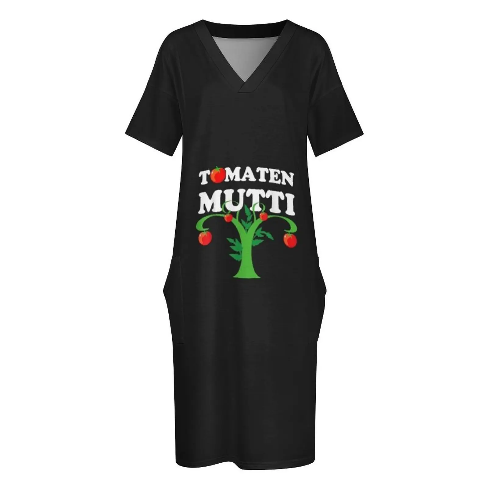 Tomaten Mutti Lustiges Gartenshirt Como ideia de presente Camiseta Vestido de bolso solto Vestidos de festa para mulheres Vestido de noite