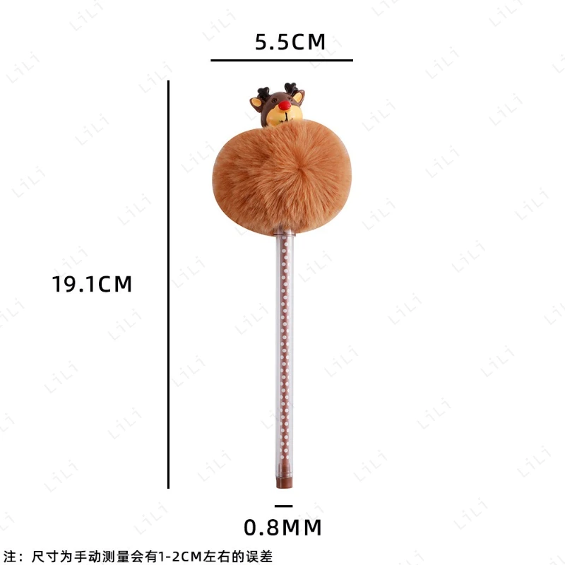 Weihnachten Serie Kreative Plüsch Kugelschreiber Santa Claus Schneemann Rentier Cartoon Stift Urlaub Geschenk kinder Schreibwaren