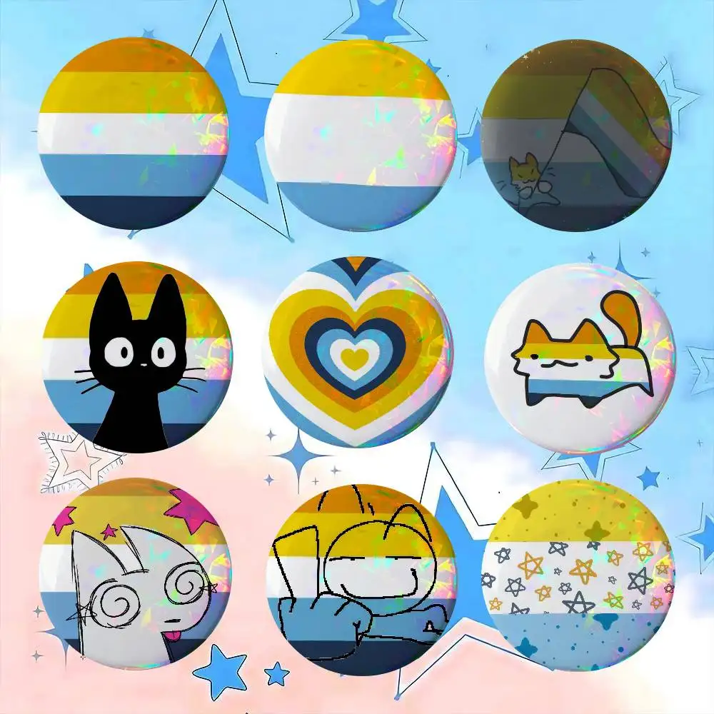 Aroace Pride Anime   Anime Brooches Cute Cartoon Badge Jacket Jeans Lapel Pin Gift Accessorie