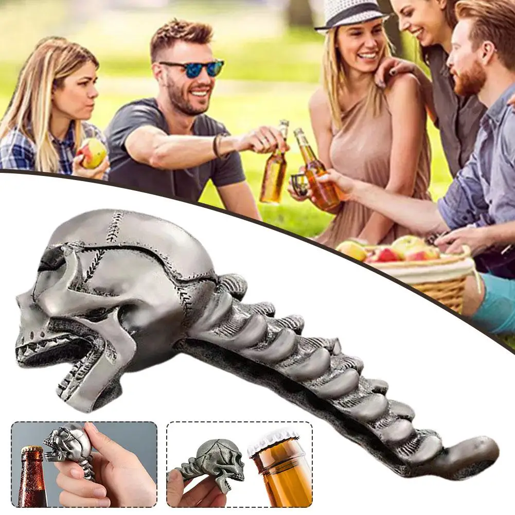 

Alloy Skull Bottle Opener Halloween Funny High-grade Creative Can Personality Can Beer Opener Skull Wholesale Opener L9O6