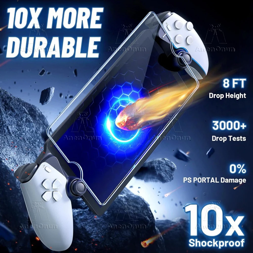 PS Portal Tempered Glass Screen Protector 2.5D Curved Edge 9H Hardness Shatterproof Anti-Scratch Anti-Fingerprint HD Bubble-Free