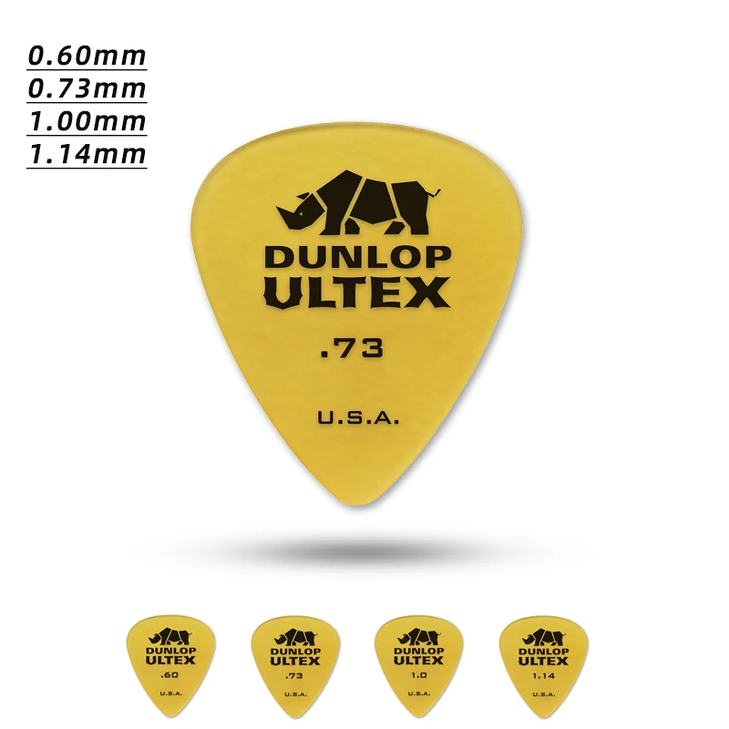 Dunlop    Pick. 421R Rhinoceros STANDARD series ULTEX material Acoustic/electric guitar pick. Thickness: 0.60/0.73/1.00/1.14mm.