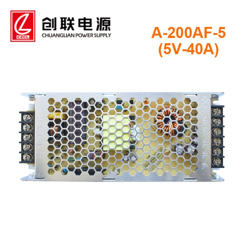 Ultra-thin Switch Power A-200AF-5 5v 40A 110W 200w Input Voltage 230v Outdoor Indoor LED Video Display Dedicated Power