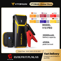 VTOMAN Power Bank 20000mAh Jump Starter Portable Charger Car Booster 4500A Auto Starting Device Emergency Car Battery Starter