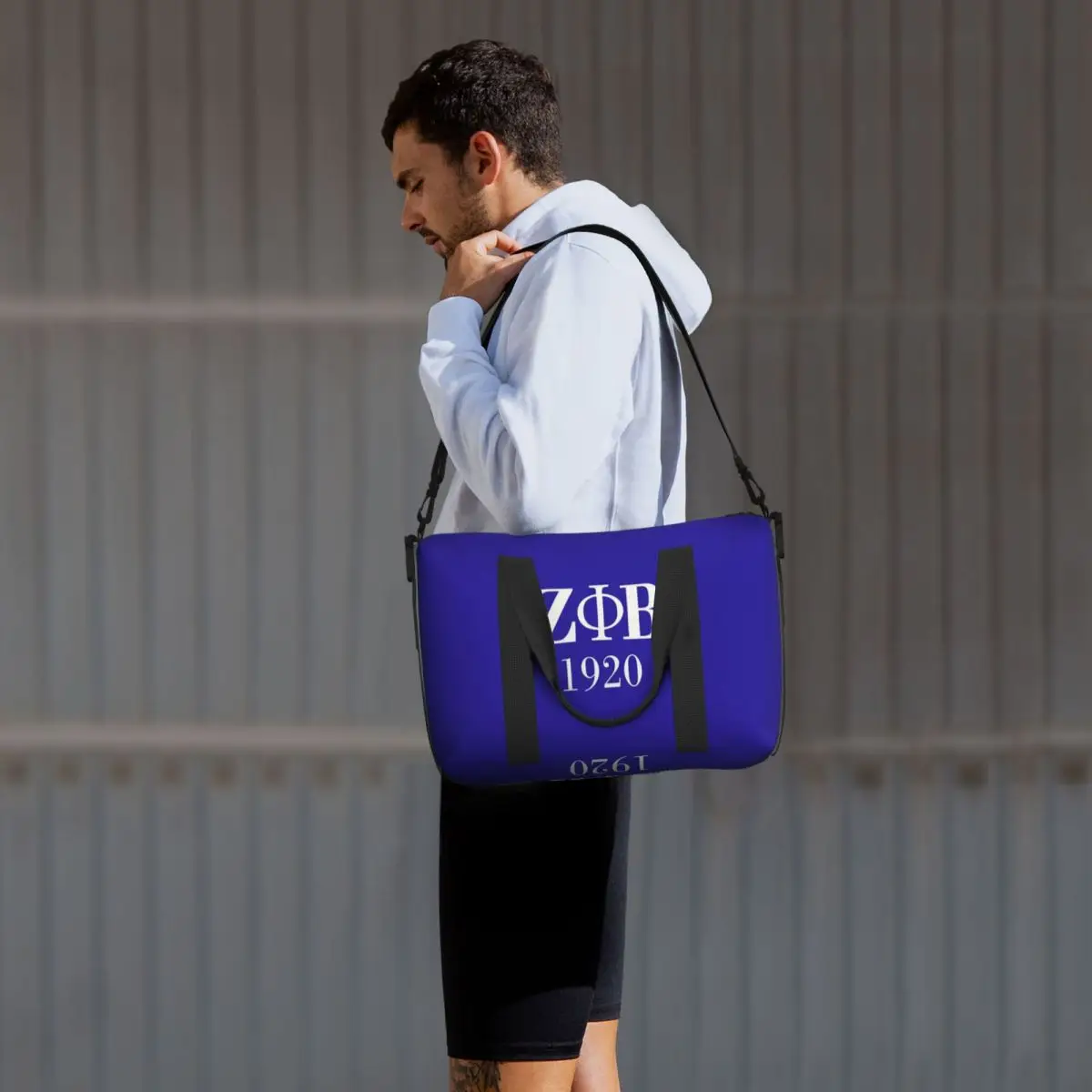 Zeta Phi Beta Sorority Logo Lettera greca 1920 Borsa da viaggio da spiaggia Borse tote per palestra Sport Donna Shopping Borsone a tracolla