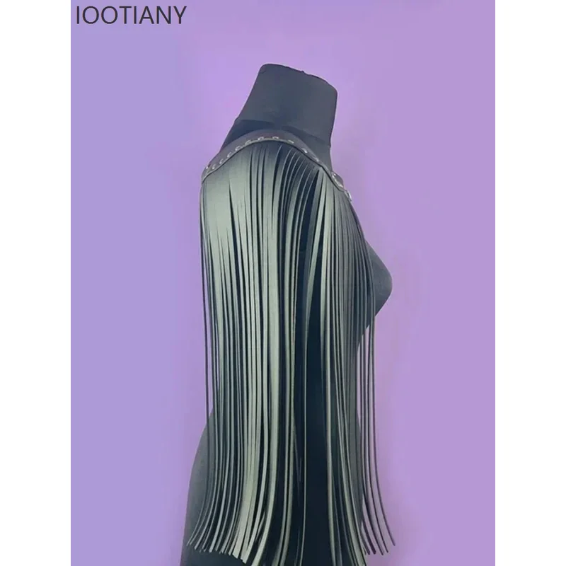 

25COSFashion Personality Belt Stage Performance Adjustable Tassel Shoulder Strap Binding One-piece Belt Nightclub Cosplay Dress