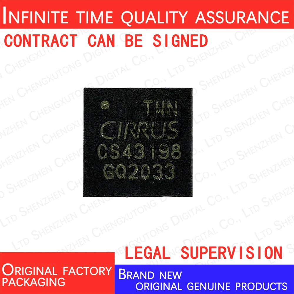 

CS43198-CNZR QFN 100% genuine stock in brand new original packaging