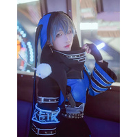 2025 11 Ike Eveland Costume Vtuber Cosplay Women Cute Party Dress Suit Anime Clothing Halloween Carnival Uniforms Wig Sh