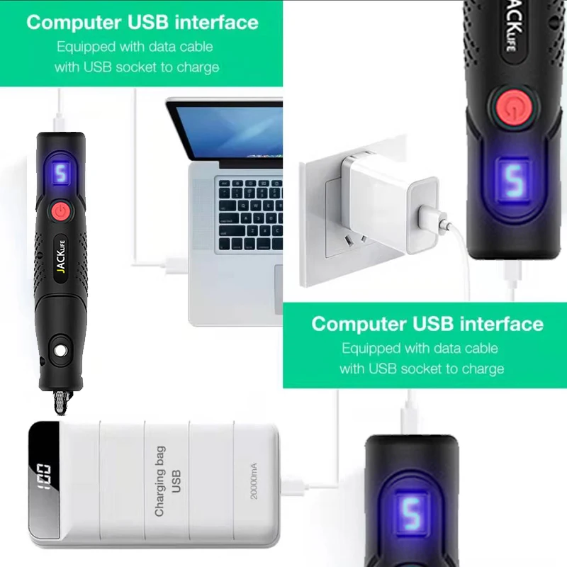USB wireless mini Electric Drill Grinder Engraver Pen Grinder Mini Drill Electric Rotary Tool Grinding Machine