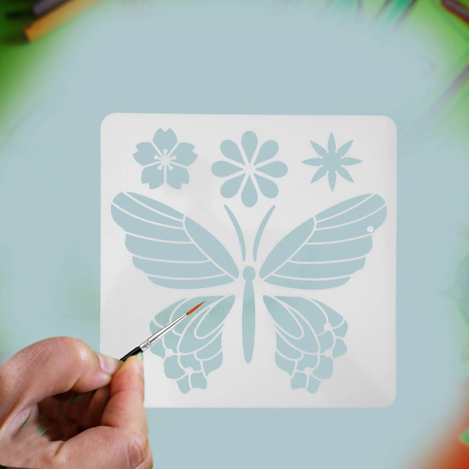 

24 Pcs Painting Template Scrapbooking Adults Templates Butterflies Hollow Stencil Animal