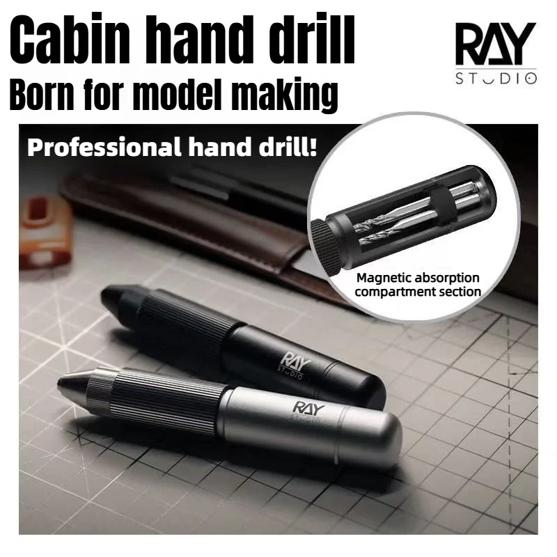 

RAYRAY Cabin Hand Drill 0.1~3.0mm 5PCS Drill Bit Assembly for Gundam Scale Model Building Hand Craft Drilling Hobby Hand Tools