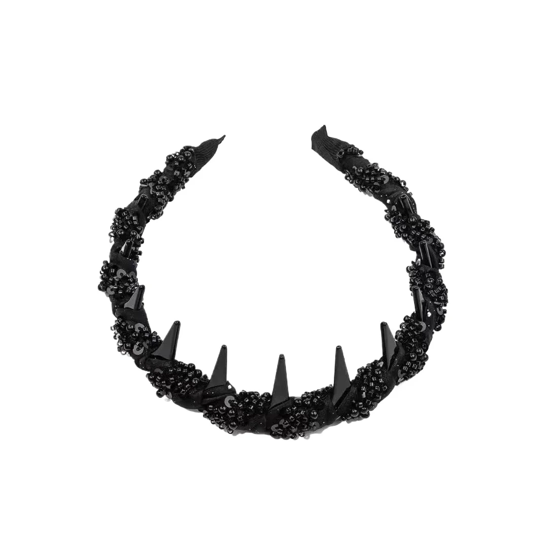 

Paris Princess's light luxury Headband hair woman small fragrance style handmade bead hair bands versatile headbands for girls