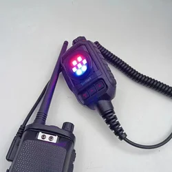 Walkie Talkie Microphone Volume Adjustment Speaker for Baofeng UV5r TYT K-port Head Flashing Lightphone Jack