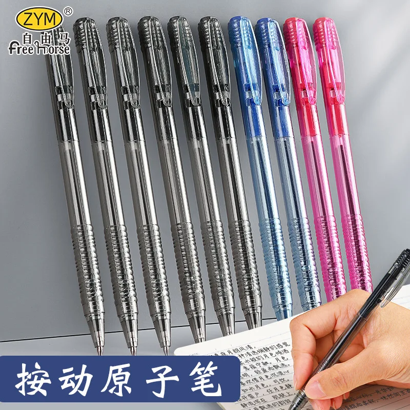 

50Pcs Ballpoint Pens 0.7mm Fine Point Writing Pens in Black Red Blue for Students Office Stationery Signing Pen