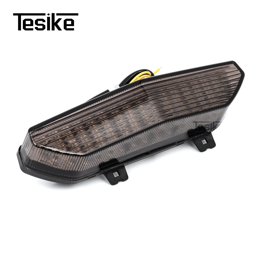 لكاواساكي ZX-6R ZG-14 CONCOURS ZRX-1200 DAGE دراجة نارية الخلفية مصباح ليد خلفي الفرامل بدوره إشارات مصباح الضوء الخلفي المتكامل