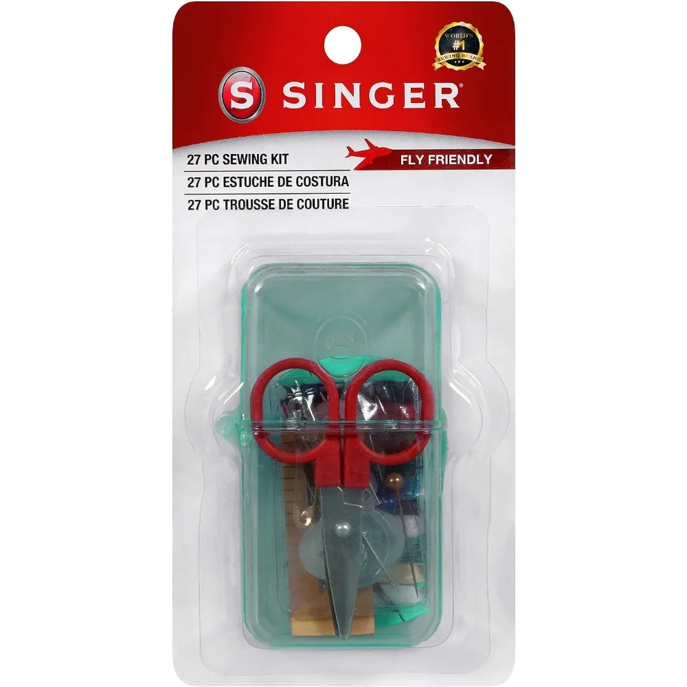 Travel Sewing Kit Portable Sewing Set with Needles Threads Buttons Scissors Thimble for Emergency Repairs Home Traveling Assorted Colors view 3