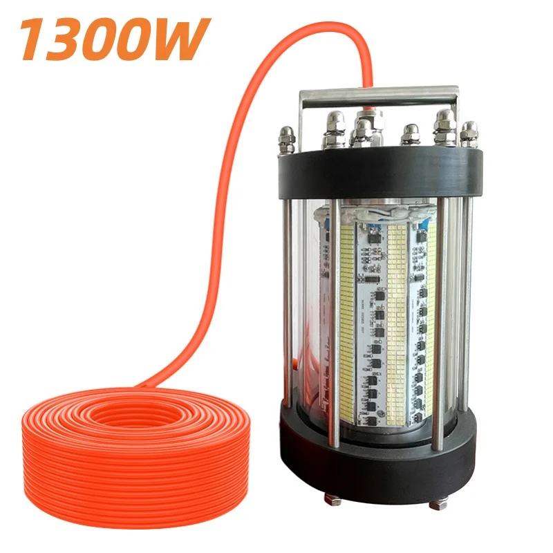 1300W Deep Sea Fishing Lights Underwater Submersible Green Lure Led Underwater Fishing Light
