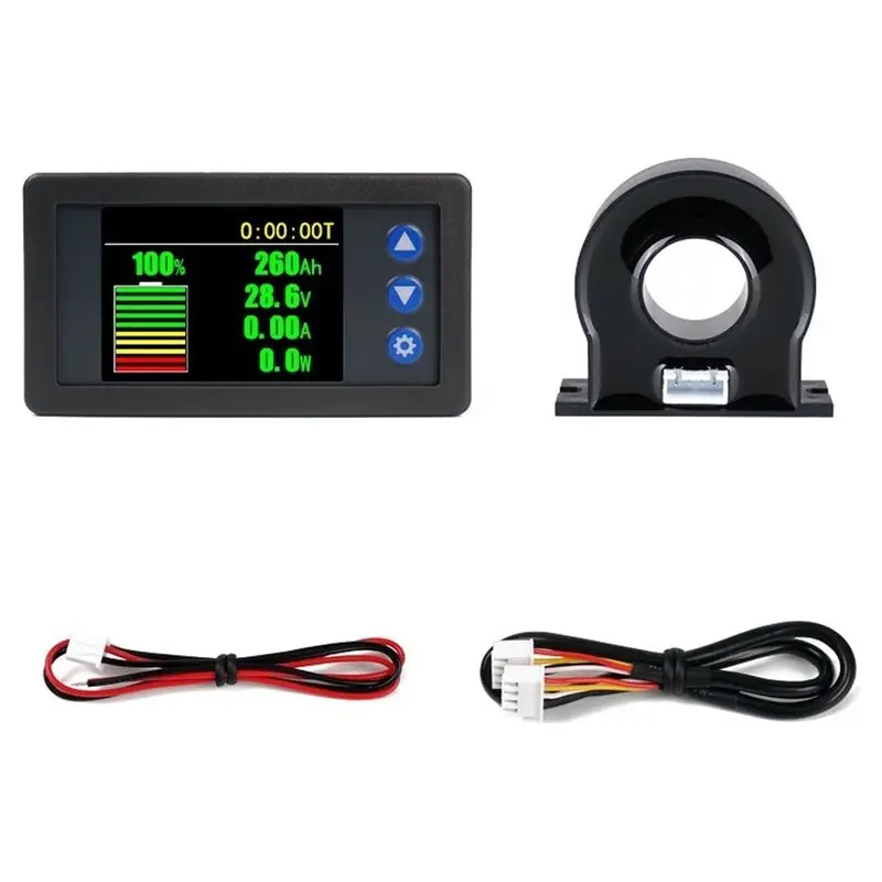 AT43-H56AH Battery Capacity Coulomb Meter,DC 10-100V Voltmeter