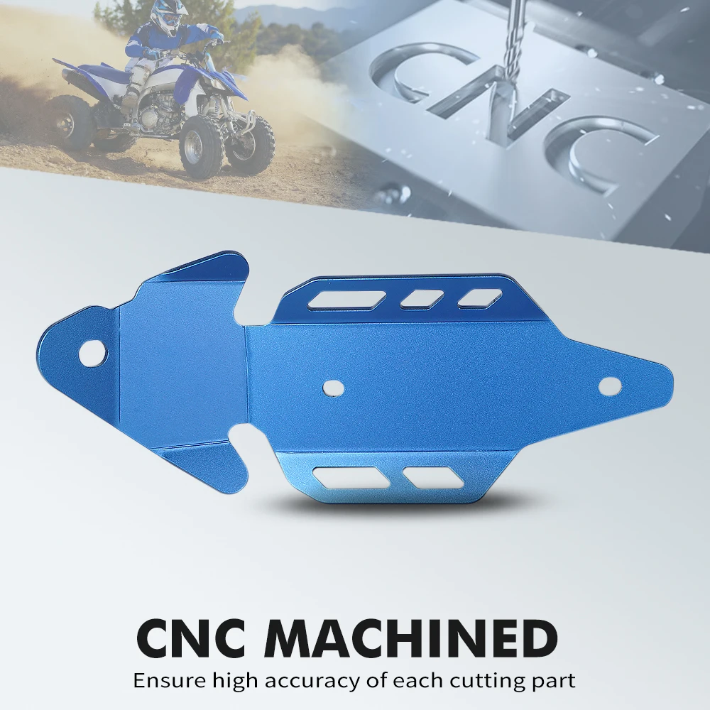 NICECNC For YFZ450R Aluminum Alloy Exhaust Muffler Mid Pipe Heat Shield Protector Guard Cover For Yamaha YFZ 450R 2009-2023