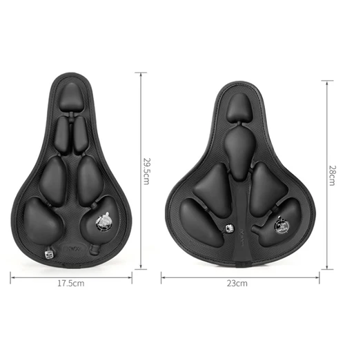 Imagen 2 del producto Prensa de alta calidad para inflar, absorción de golpes, alivio de presión, impermeable, TPU, cojín de asiento de aire 3D para bicicleta