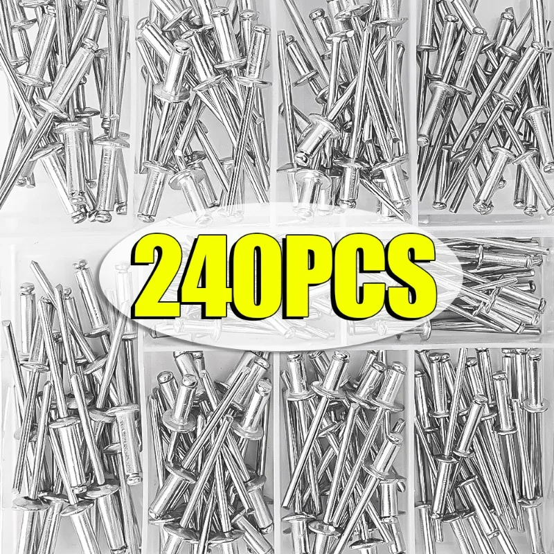 丸い頭のリベット,アルミニウム合金の楕円形の拡張,石膏ボード,中空壁の家具キット,240個,120個