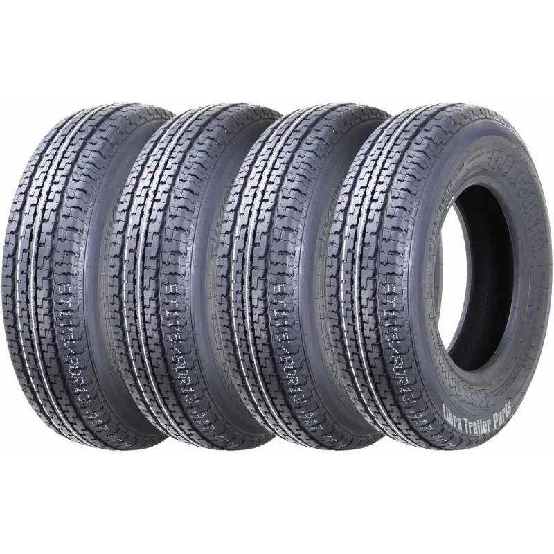 

Grand Ride Set 4 FREE COUNTRY Trailer Tires ST175/80R13 6 Ply Load Range C Steel Belted Radail with FeaturedScuff Guard 11151