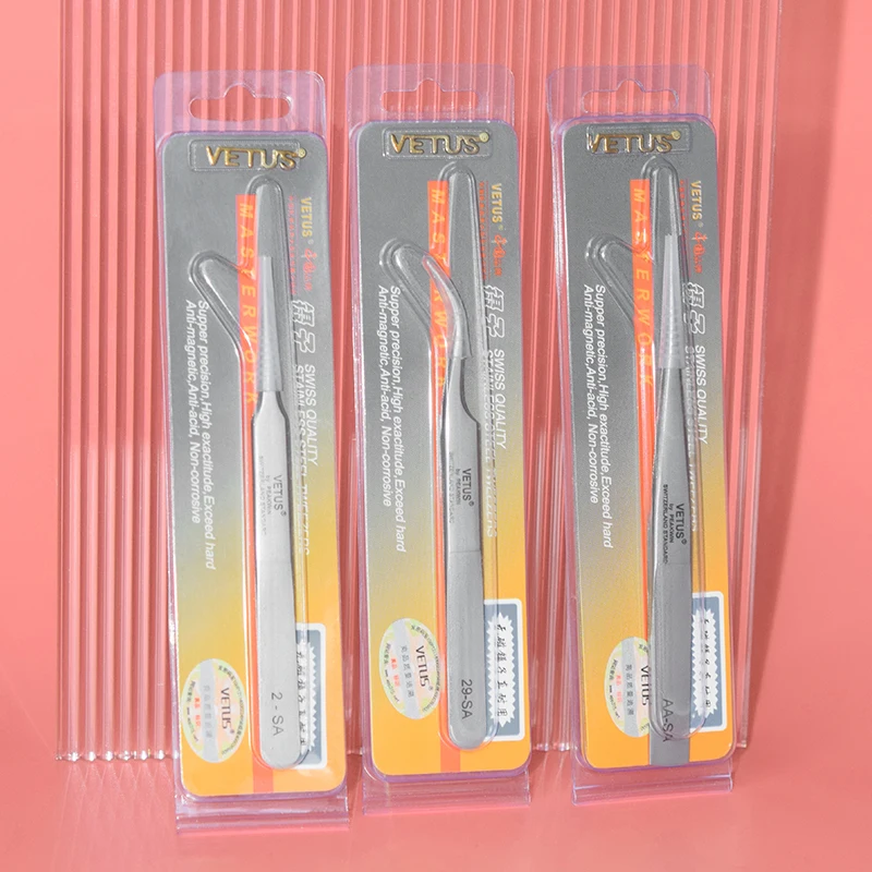 SA Series Eyelash extension tweezers High quality silver tweezers Multiple styles to choose from Special for grafting eyelashes