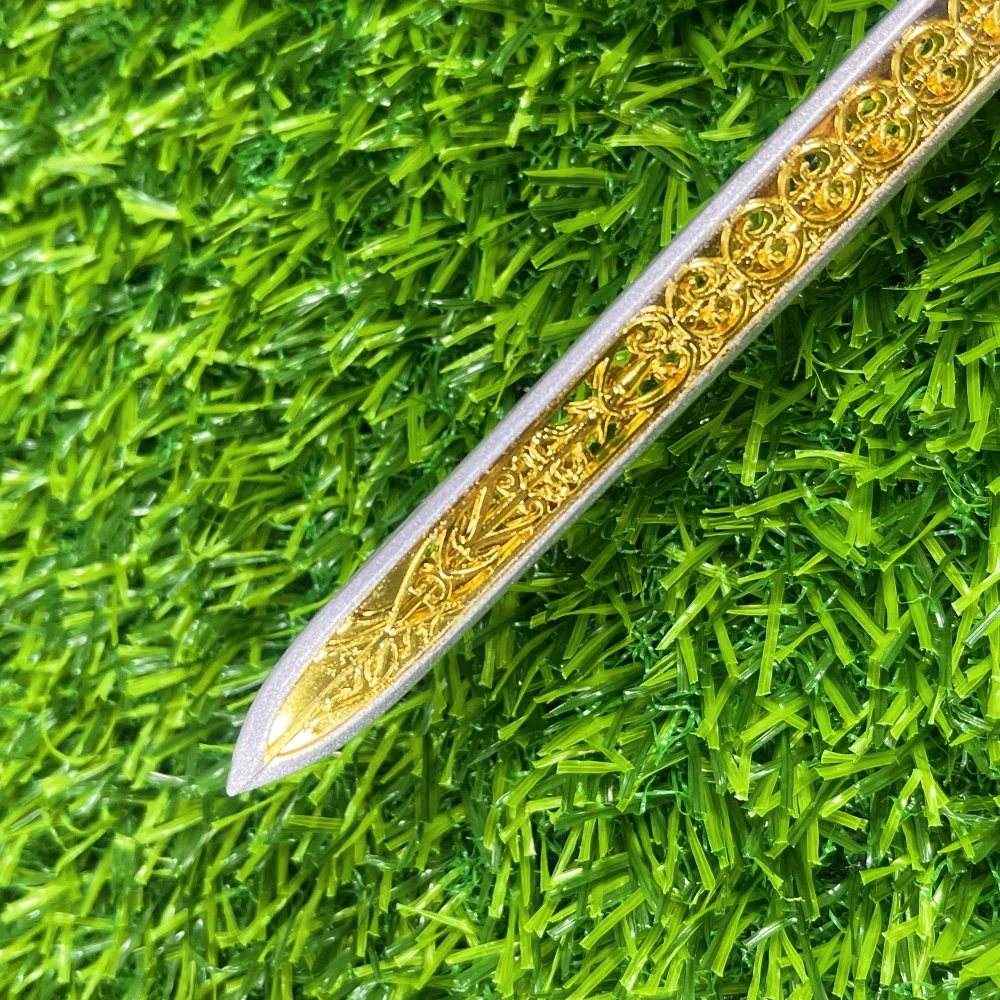 8.6 بوصة أنيمي إلدن كاتانا سيف الليل واللهب نينجا سكين الصلب المعادن السيف الحجم الحقيقي اليابانية كاتانا الساموراي صابر لعبة