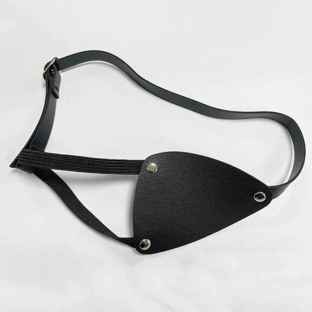 Medieval Style Pirate Eye Patches Renaissance Style Adjustable Leather Eye Mask Vintage Cosplay Costume Accessories Halloween