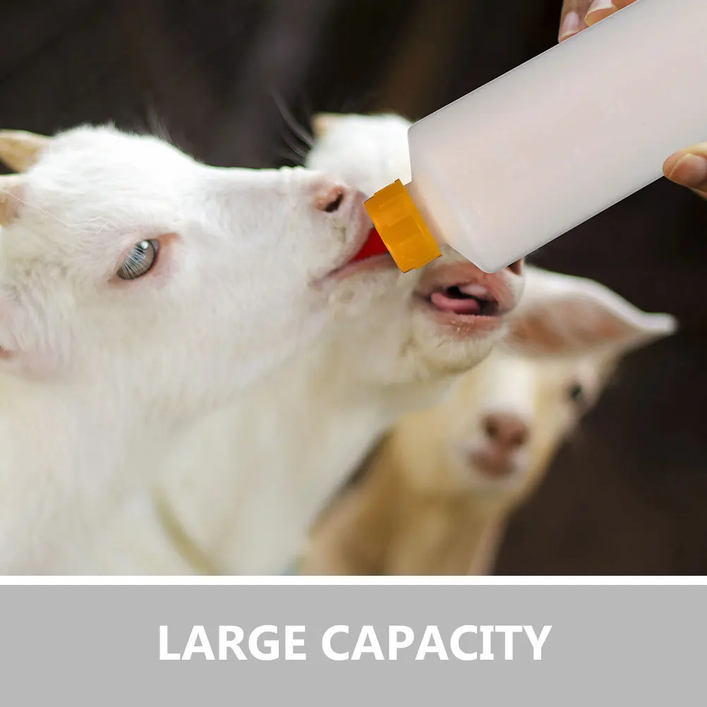 

1 Set Lamb Milk Bottle Kit Durable Plastic Feeding Bottle For Calf Goat Puppy Animal Nursing Small Livestock Feeder