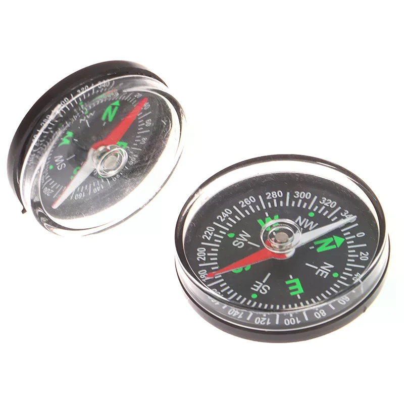 Portable Mini Compass 3.5/4CM ABS Handheld Pocket Compass for Outdoor Climbing Camping Navigation Survival Gear