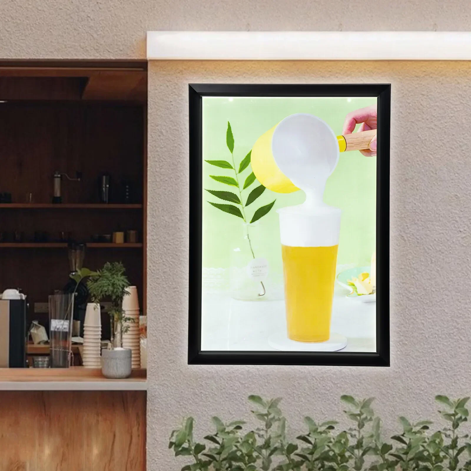 27x40인치 LED 포스터 영화 프레임 백라이트 라이트 박스 광고 간판 디스플레이 40*27인치