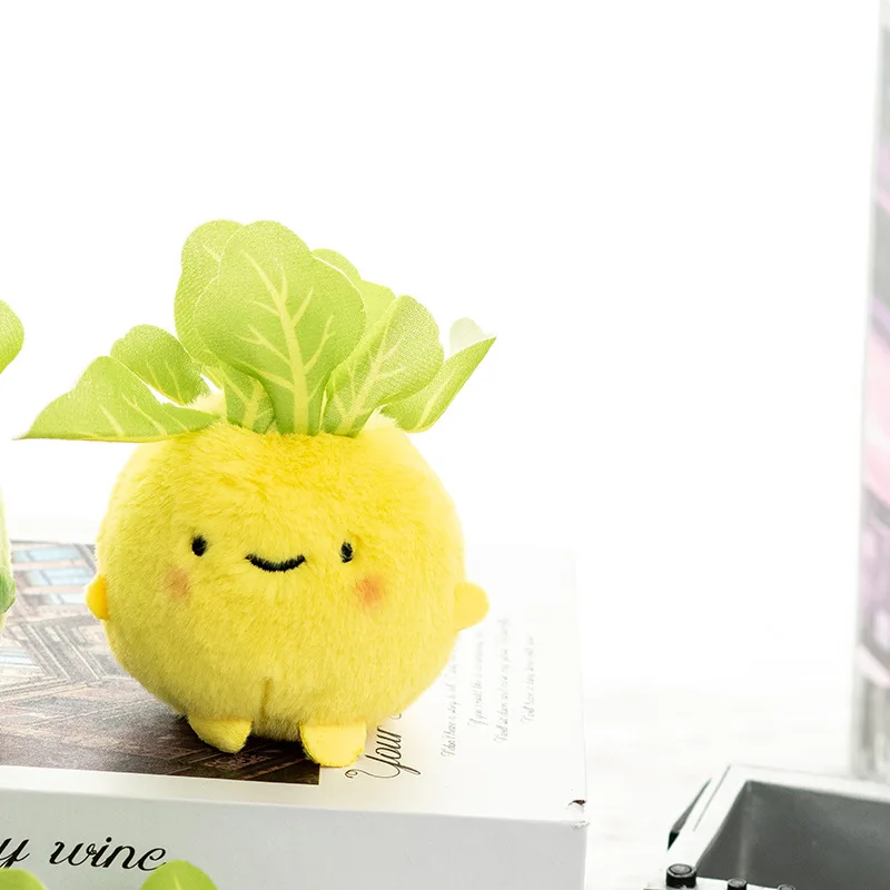 Creative Kohlrabi Plush Pendant Cute Cabbage Toy Doll Bag Pendant Doll Keychain Doll