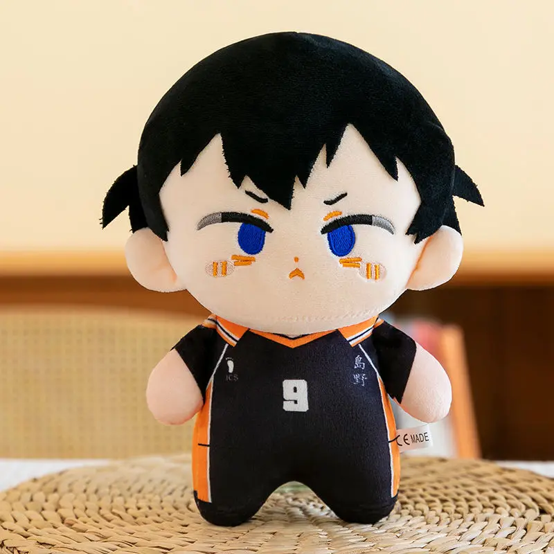 Kawaii Haikyuu ตุ๊กตา Plush ตุ๊กตา Hinata Shoyo Tobio Kageyama อะนิเมะการ์ตูนตุ๊กตา Plushies นักเรียนกระเป๋าจี้ของเล่นของขวัญวันเกิด