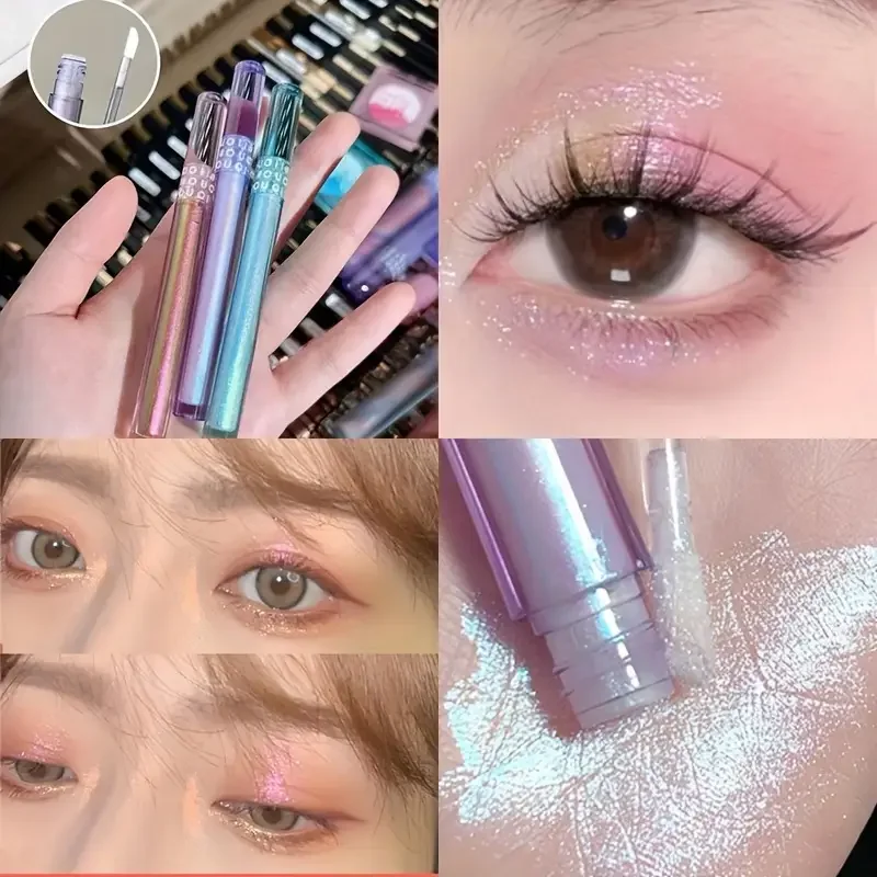 Fard à barrage liquide caméléon, effet pailmétrage fin, sac pour les yeux, surbrillance, éclaircissant, nacré, document unique, cosmétiques liquides