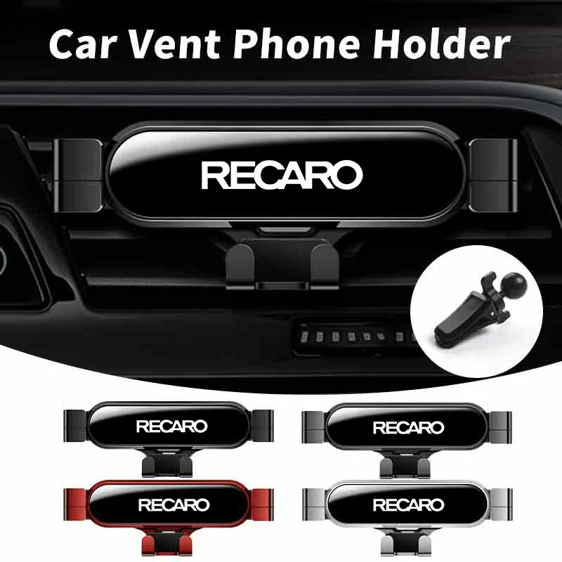 Car Cell Phone Holder Vent Gravity GPS Bracket Phone Support Accessories For Recaro Racing Auto Accessories