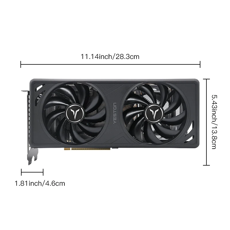 

New PCI Express 5.0 AMD GPU Desktop Video Card YESTON RX9060XT 16GB GDDR6 256bit Gaming Graphics Card