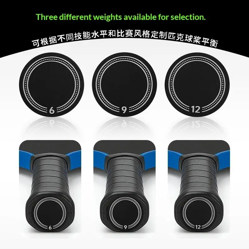 Pickleball Paddle Cover Weights Control Training Fast Swing Response Pickleball Paddle Butt Cover Replacement For Players
