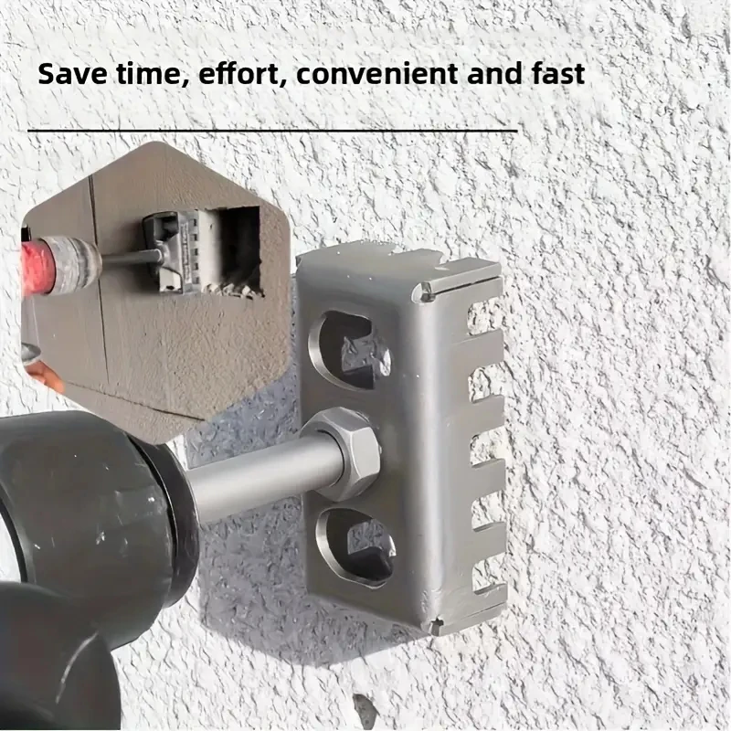 

Квадратная дрель, открывалка для отверстий, электрический молоток, расширение отверстий, сантехник, электрик, настенная долбежная установка, розетка, аксессуары для инструментов