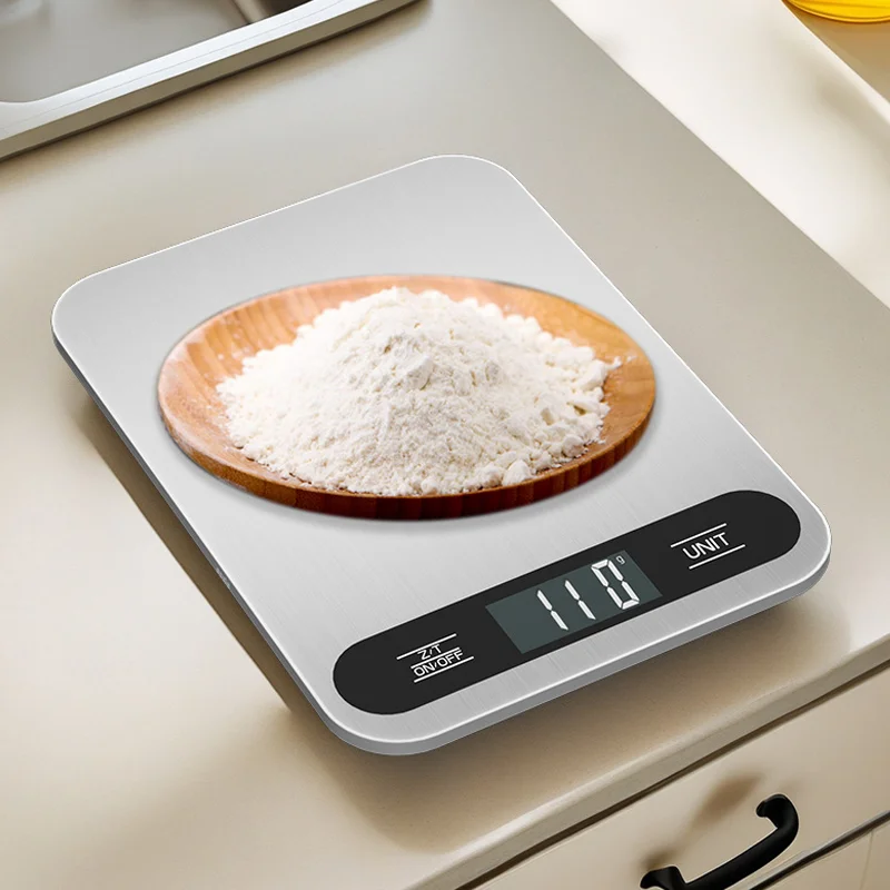 

New 5/10/15Kg Household Stainless Steel Kitchen Scale Electronic Weighing Platform Scale Food Electronic Small Baking Home Tools