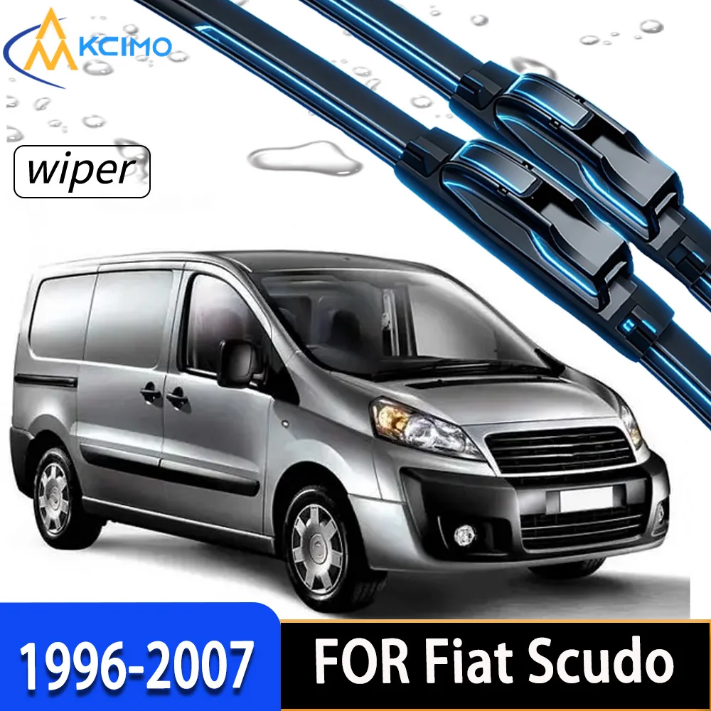 

2Pcs Front Windshield Wiper Blades For Fiat Scudo 1996-2007, High-Density Rubber Stable Wiping Direct Replacement