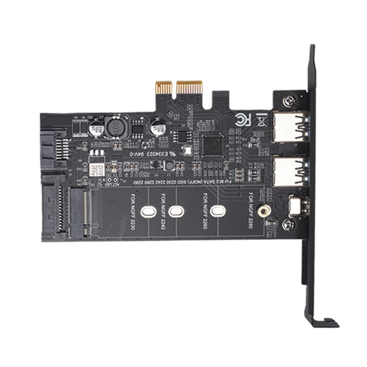 بطاقة OUVU-PCI-E إلى USB 3.0 PCI Express بما في ذلك 1 USB C ومنفذي USB A، بطاقة محول M.2 NVME إلى PCIe 3.0 مع دعامة